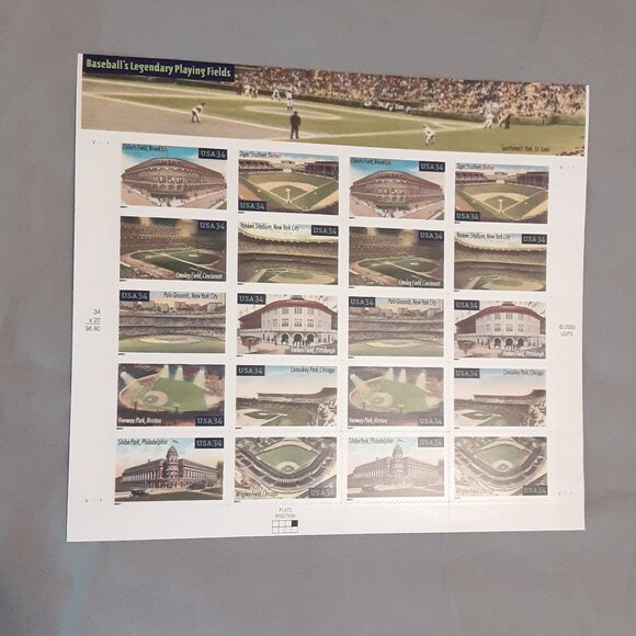 USPS Stamps * Baseball Stadium & Scooby Doo Panes * Superman * Postcard Train - Picture 5 of 16